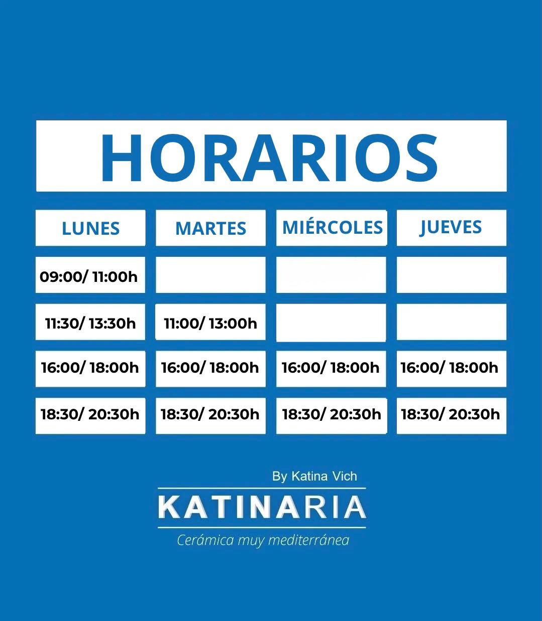 katinaria nuevo horario
